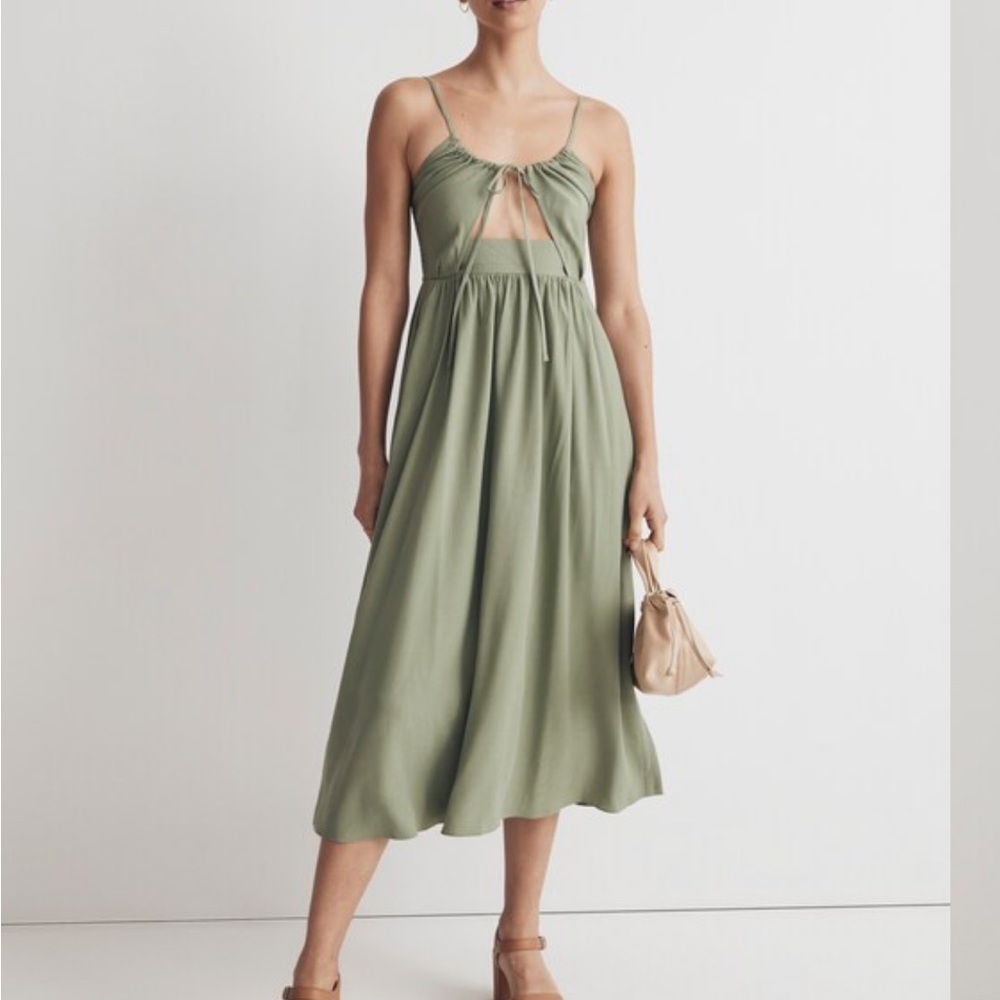 NWT Madewell Cut-Out Cami Midi Dress Size 2